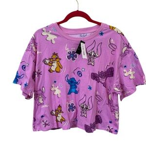 Disney Her Universe Stitch AOP Cousins Tee Purple‎ Graphic T-Shirt Women’s XL